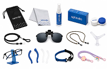 Optical accessories: cases, cords and cleaning products