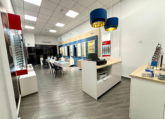 Interior of an Opticalia store